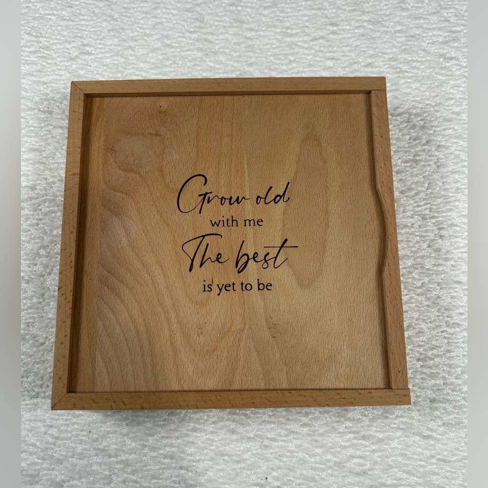 His & Her Wedding Vow Books Set Wooden Keepsake Box Rustic Wedding Ceremony
